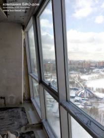 Балкон после замены холодного остекления