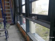 Вид балкона после утепления - ЖК Карамель