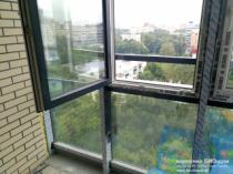 Балкон после замены холодного остекления в ЖК "Клубный дом Юннаты"