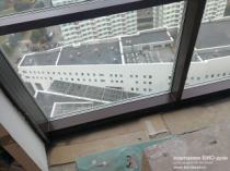 Балкон после замены холодного остекления в МФК "Флотилия"